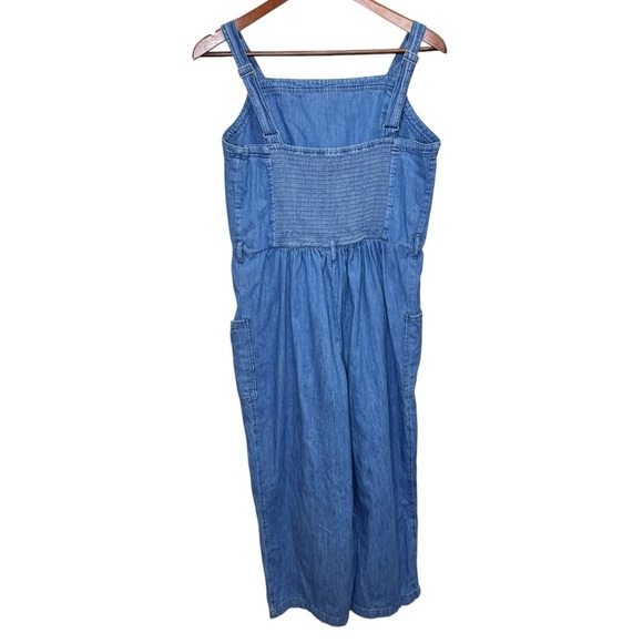 Old Navy Sleeveless Tie-Belt Utility Jean Jumpsuit Size Large Missing Belt - Picture 4 of 14